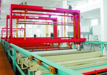 Automatic decorative hard chrome electroplating line