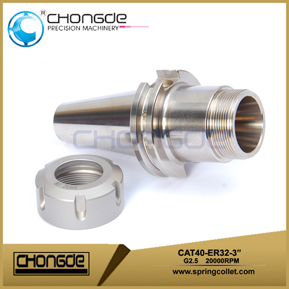 Yüksek Hassasiyetli CAT40-ER32-3&quot; Collet Chuck CNC Takım Tezgahı Tutucu