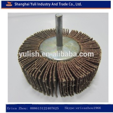 Flap wheel with shaft/high quality flap wheel