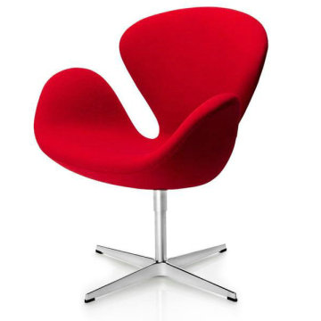 Moderner Mid-Century Stoff Swan Chair