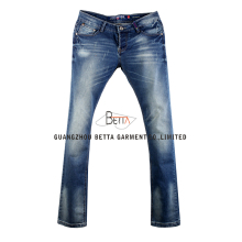 Men Pants / Denim Jeans with Monkey Wash Bg39