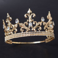 Gold Metal Flower-de-luce desfile Tiaras