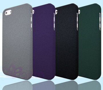 PC sand surface coated hard case for iphone 5