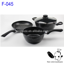 granite fry pan black hole cook ware set
