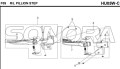 F09 R / L PILLION STEP per HU05W-C MIO 50 Parte di ricambio Alta qualità