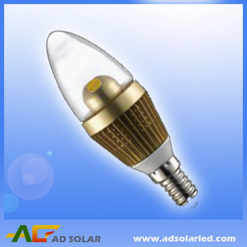 Dimmable clear candle bulb