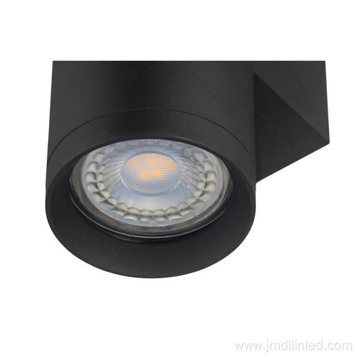 Outdoor cylinder black aluminium housing downlight head