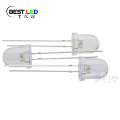 Lent transparent 8000K LED blanc brillant de 8 mm