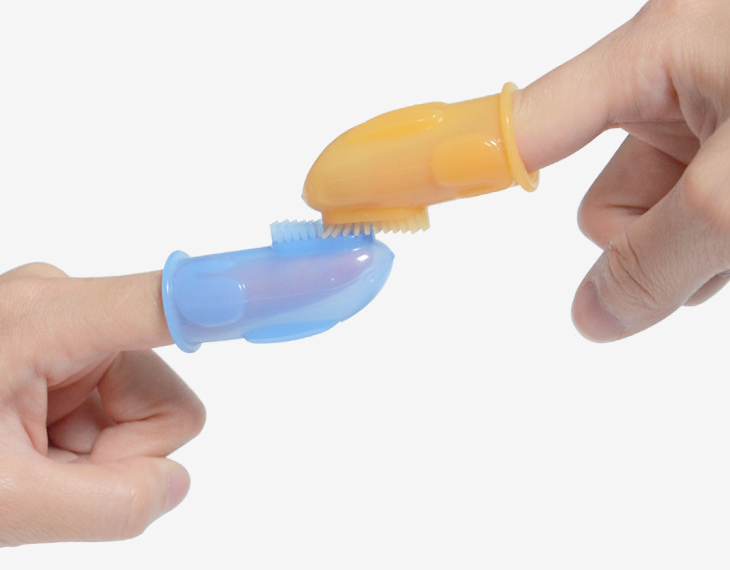 تخصيص فرشاة أسنان أصابع الأطفال بأرنب الأطفال