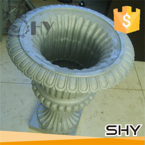 outdoor cast iron flowerpot, garden metal iron flowerpot