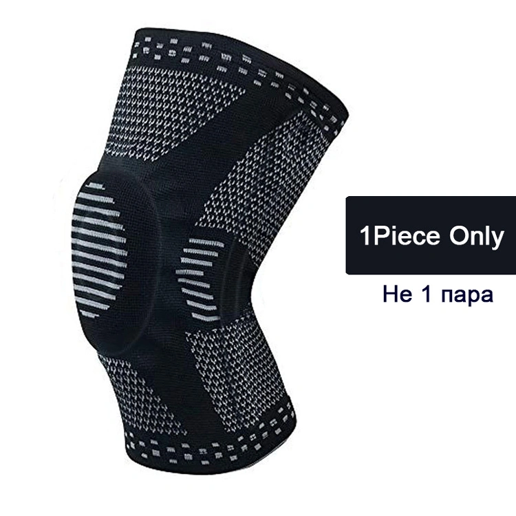 Unisex Sports Knitted Nylon Knee Pads Basketball Running Warm Knee Protector Elastic Knee Pads