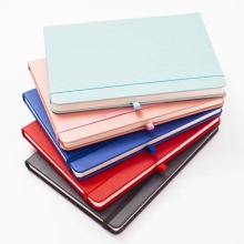 Custom Leather A5 B5 Notebooks with Brand Logo - Wholesale Office Diaries with Elastic Strap