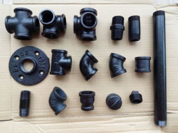 malleable black cast iron pipe fittings