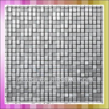 antique aluminum metal mosaic tile