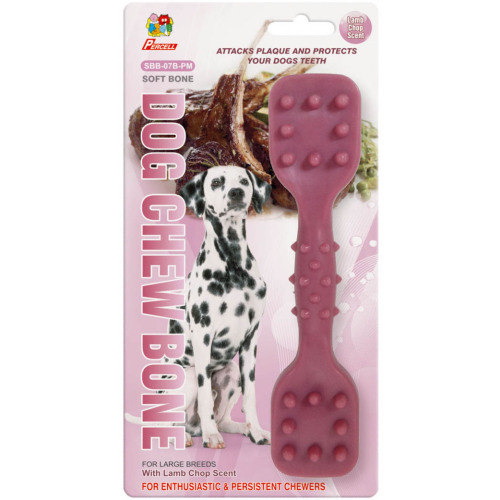 Percell 7.5" Dura Chew Toy Dumbbell Lamb Scent
