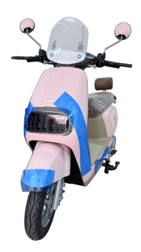 Electric Scooter with Small Windshield