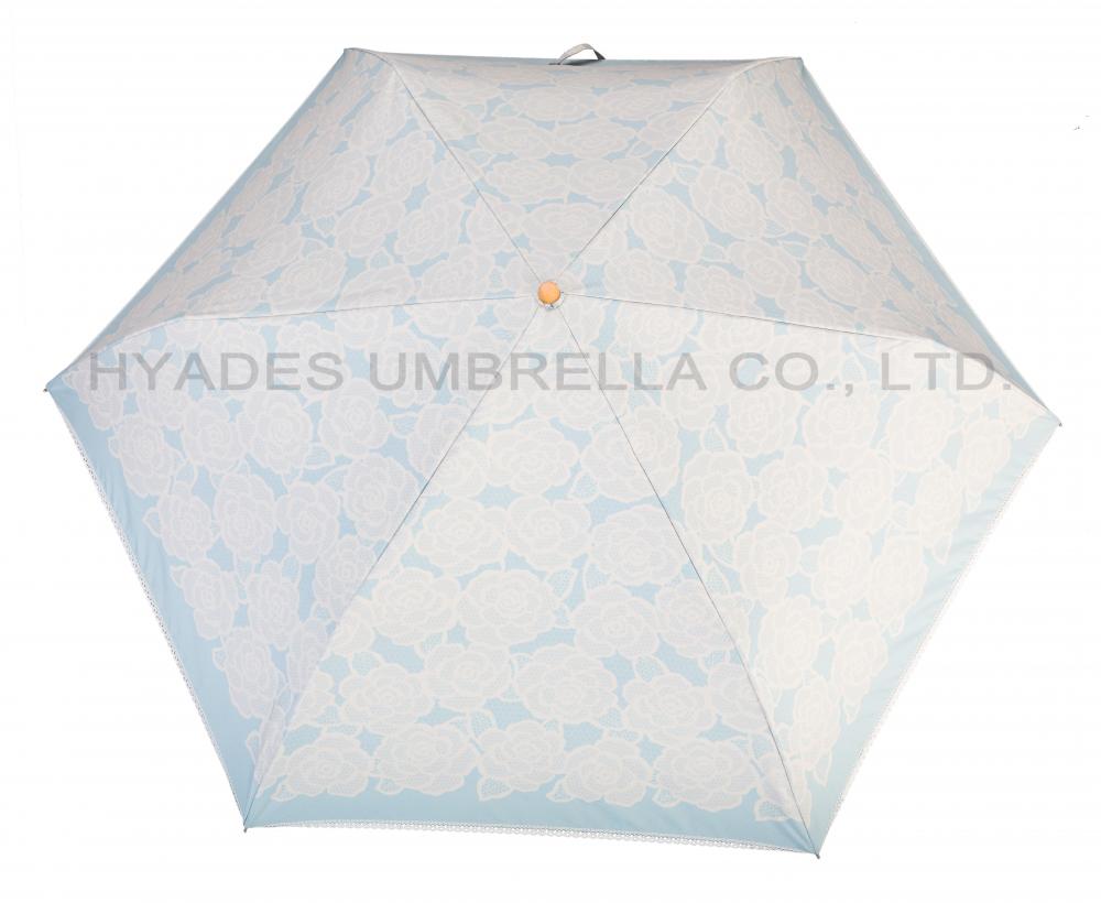 Lightweight Printed Mini 3 Folding Umbrella