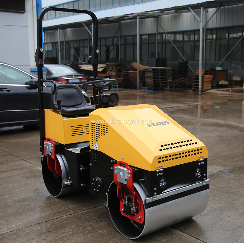 1 Ton Hydraulic Vibration Mini Road Roller Compactor