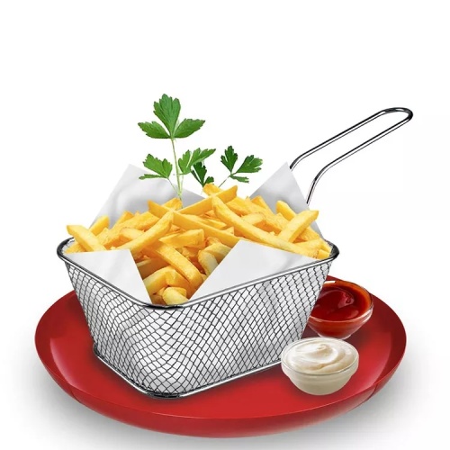 Roestvrijstalen friet mand