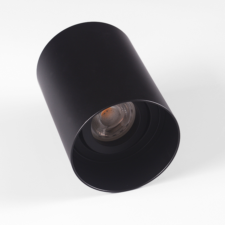 Inner door pure aluminium gu10 surface mounted adjustable downlight fixture