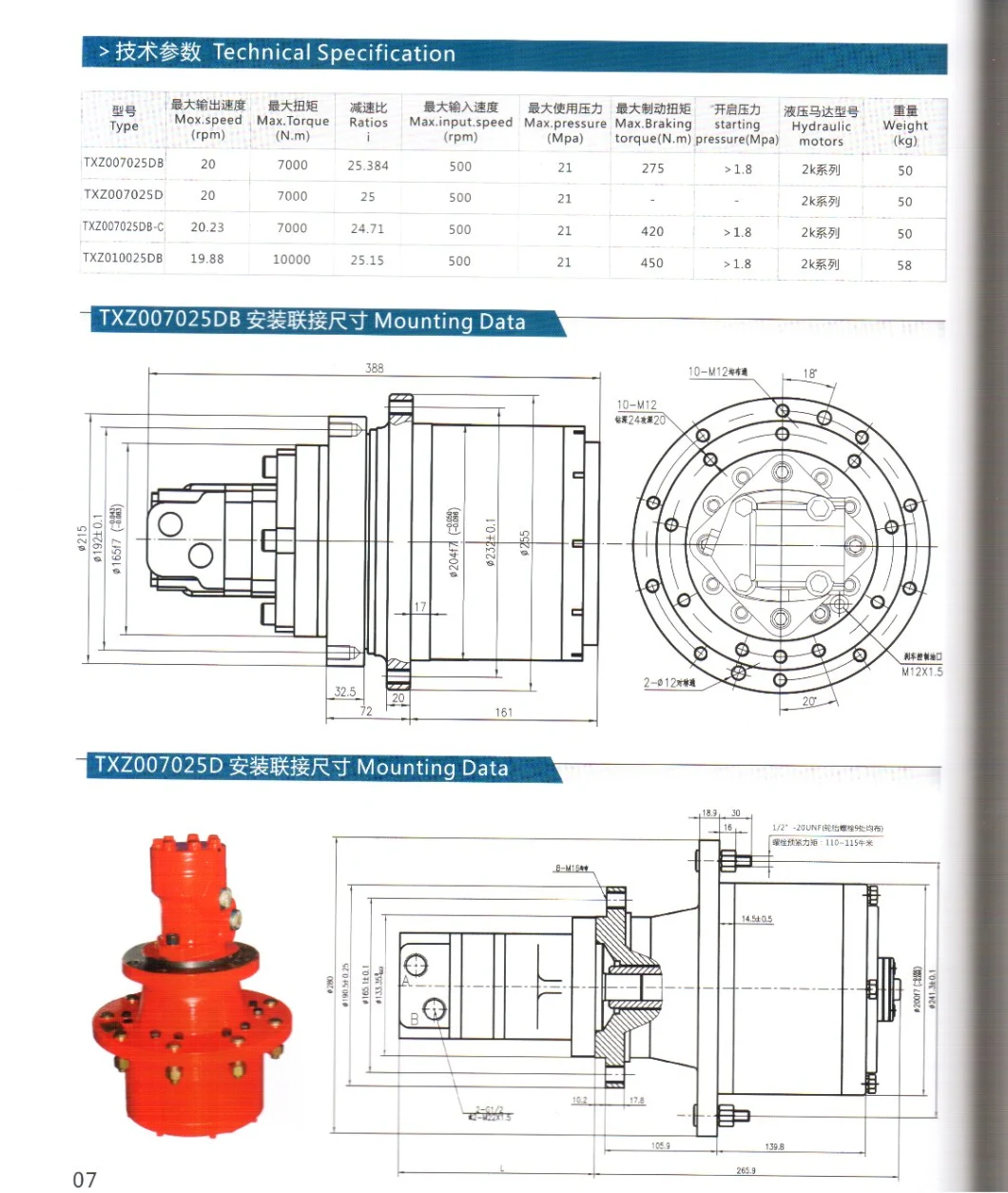 Pompa hydrauliczna K3V z częściami