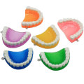 100 Uds colgante de dijes de dientes falsos coloridos de resina para hacer joyas, colgante bonito y bonito, accesorio de llavero con orejas de bricolaje