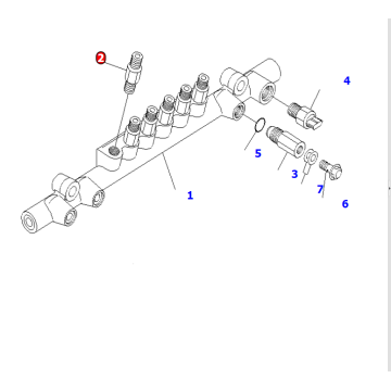 ND095400-0310 CONJUNTO DE LIMITOR DE FLUJO DE COMBUSTIBLE para SAA12V140E-3C-02