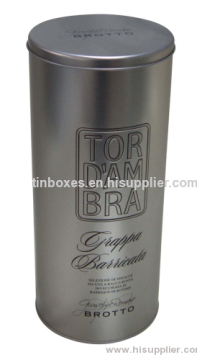 Tall Round Wine Tin Box?
