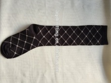 lady black argyle knee high socks wholesale AQD-KHS-46