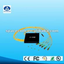 1x8 Fiber Optical PLC Splitter / FBT Coupler with adaptor and pigtails