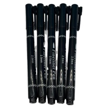 Hot Selling 2.5mm Fine Tip Black Metal Ballpoint Pens for Writing