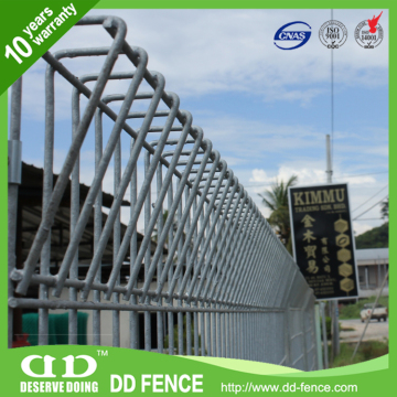 Galvanized Roll Top Fence Panel /Roll Top Folded Fence/ Pvc Coated Top Rolled Fence