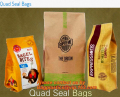 Quad Seal Bags, Plastic bags, Brown Paper Bags, Side Gusset Bags, Spout Pouches, Flat Bottom Pouches