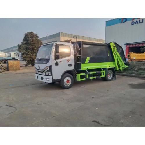 Dongfeng 6cbm camión de basura comprimida