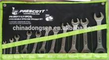 Prescott 11PCS DOUBLE OPEN END SPANNER SET
