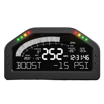 SincoTech 10-in-1 Universal LCD Race Dash Gauge Meter