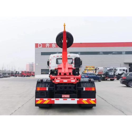 Dongfeng 6x4 compressing hook arm garbage truck