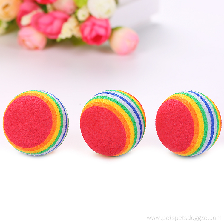 Wholesale Rainbow Color EVA Cat Ball