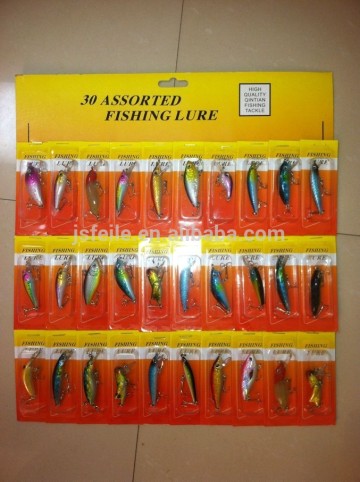 30 pcs/set hard plastic fishing lure set