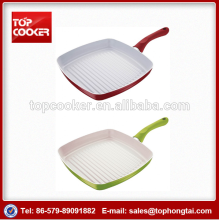 pressed aluminim ceramic coating squared frying pan