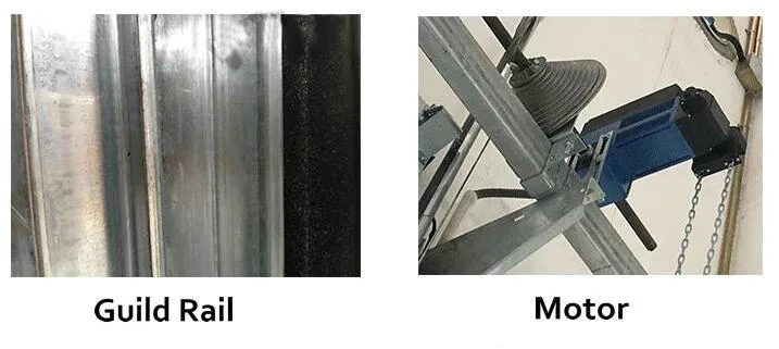 Security Industrial Aluminium PU Sandwich Panel Sectional Garage Overhead Doors for Fire Station / Factorys / Warehouse