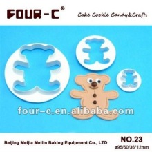 Teddy bear cake decorating plastic cutter Cake sugarcraft tools Biscuit cutter