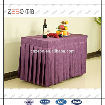 High Grade Jacquard Fabric Rectangle Banquet Table Skirts Wholesale