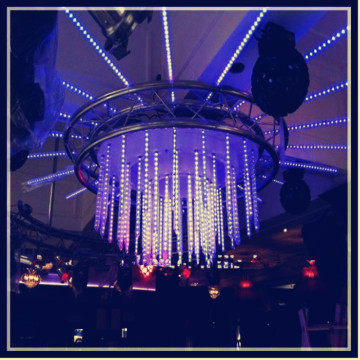 Disco dmx rgb meteor tube rain lights