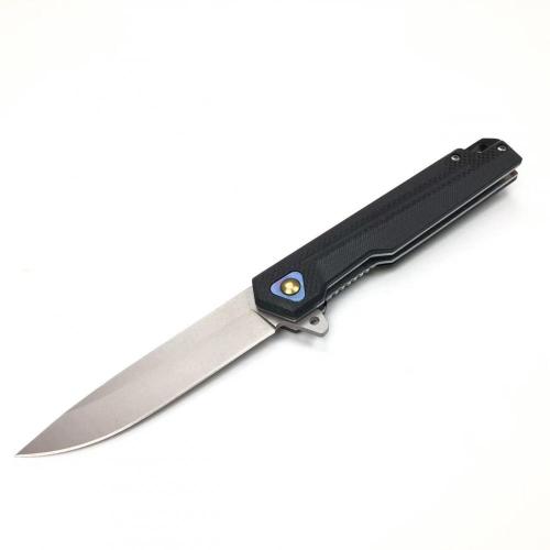 Stainless Steel Folding Blade Knife with G10 Handle Tactical Poacher Camping Knife Customized OEM Support