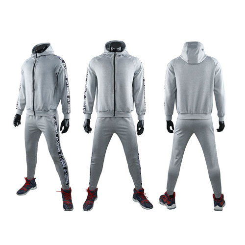 Multi-color sportswear grey tracksuit