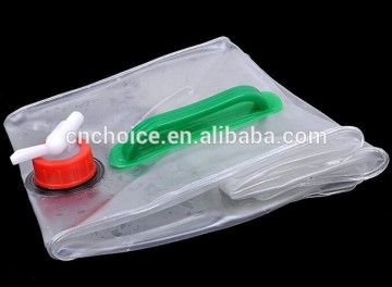 plastic camping foldable drinking water bag