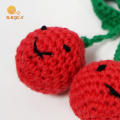 Crochet Cherry Key Chain Porte-clés avec gland