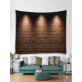 Light Brick Tapestry Wall Hanging Stone Wall Tapestry Polyester Print for Livingroom Bedroom Dorm Home Decor