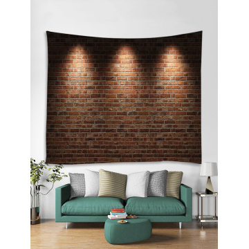 Lichte bakstenen wandtapijt muur opknoping stenen wandtapijt Polyester Print voor woonkamer slaapkamer slaapzaal Home Decor